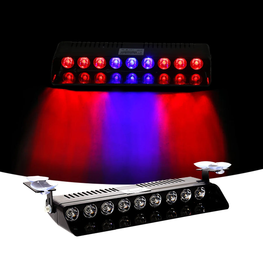 Universal 9 LED Strobe Warning Light Dashboard LED Ambient Light MAGIC COLORM