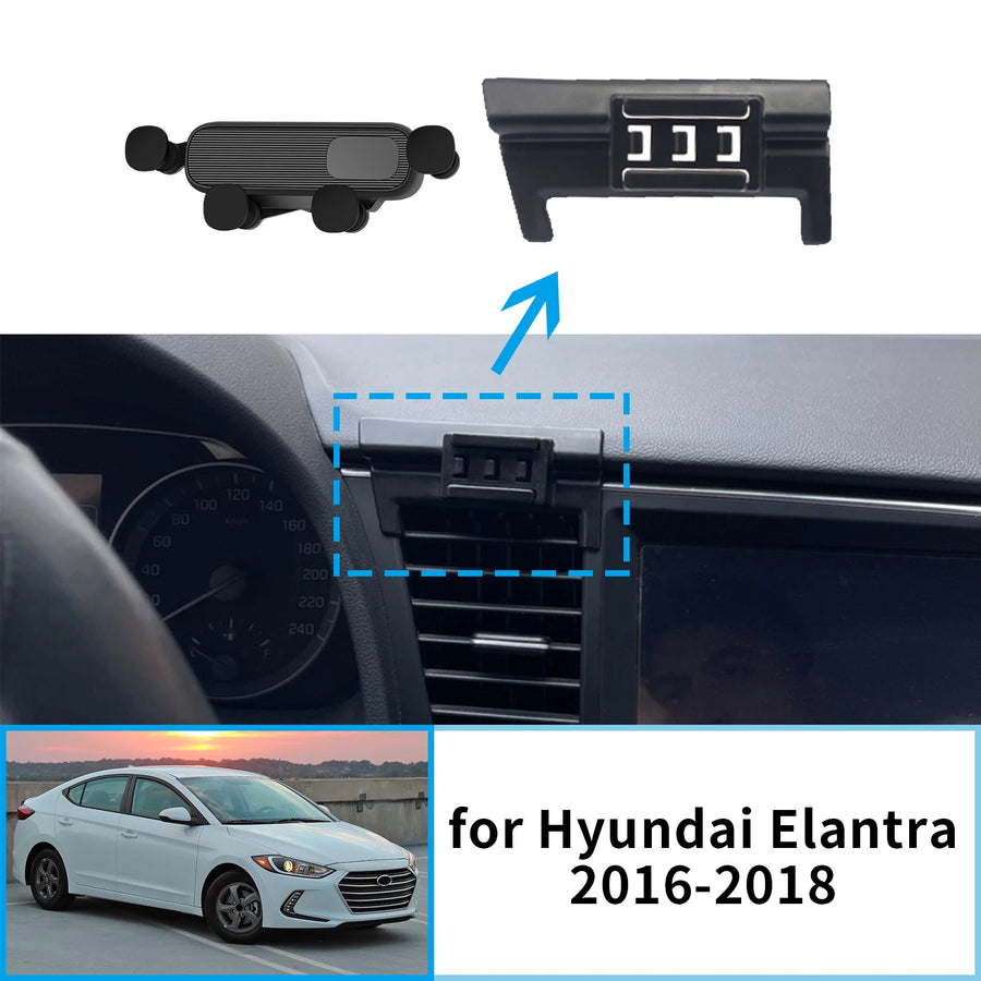 Smart Wireless Charging Phone Holder for Hyundai Elantra 2016-2018 Car Phone Holder CATUSIKI