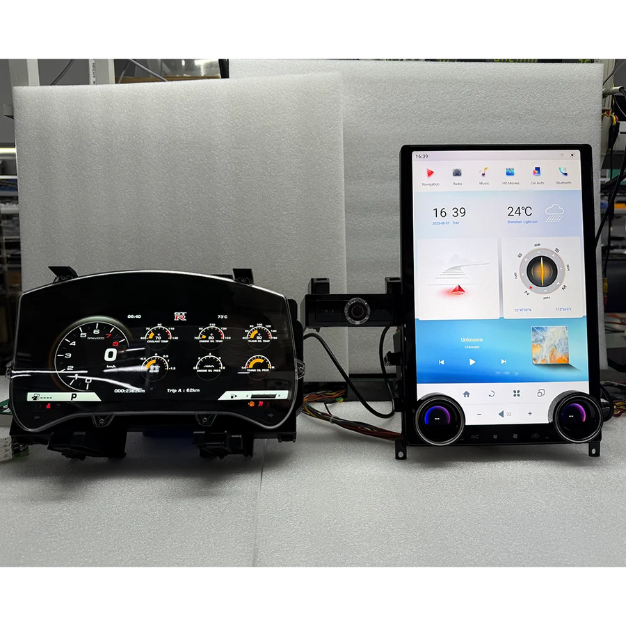 Digital LCD Instrument Cluster for Nissan GT-R 2008–2015 Android Head Unit Aotsr
