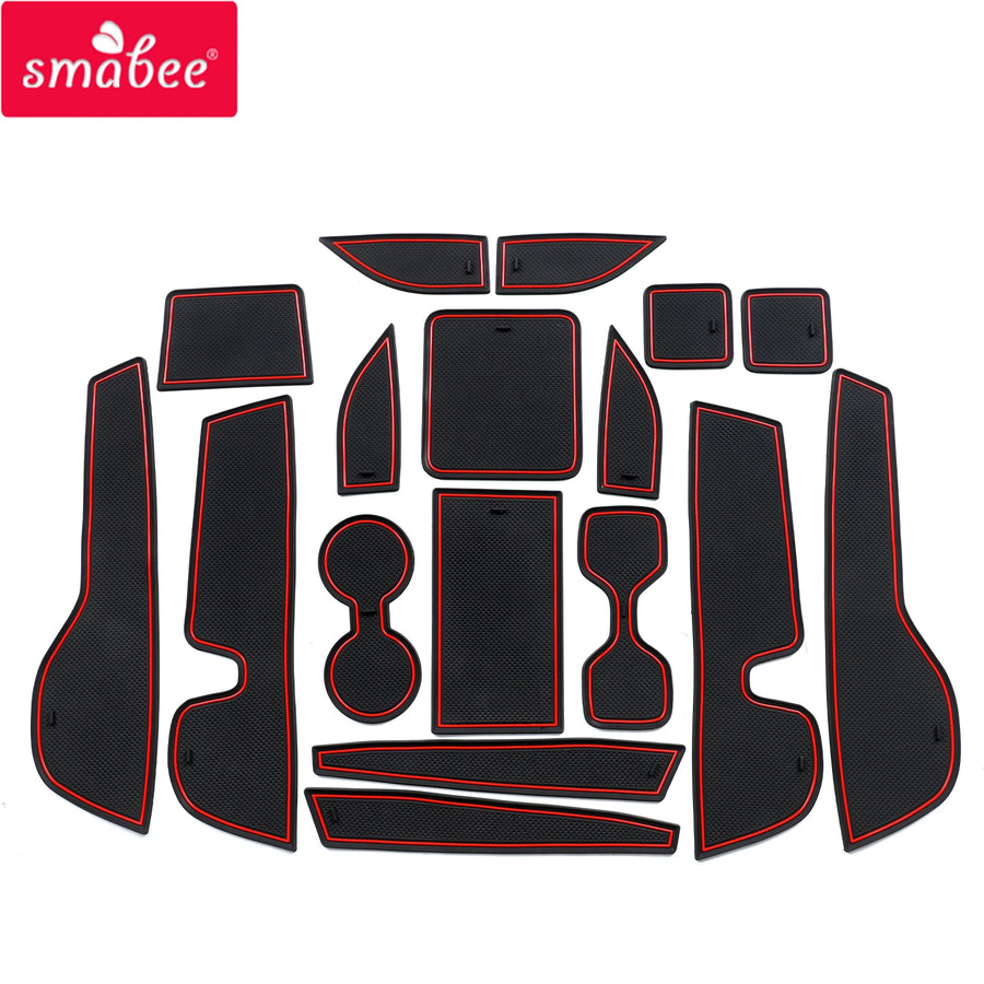 Car Gate Slot Mat for Mitsubishi Outlander 2023 Anti-Slip Door Groove Cup Pad Non-Slip Coaster Interior Accessories Car Inter