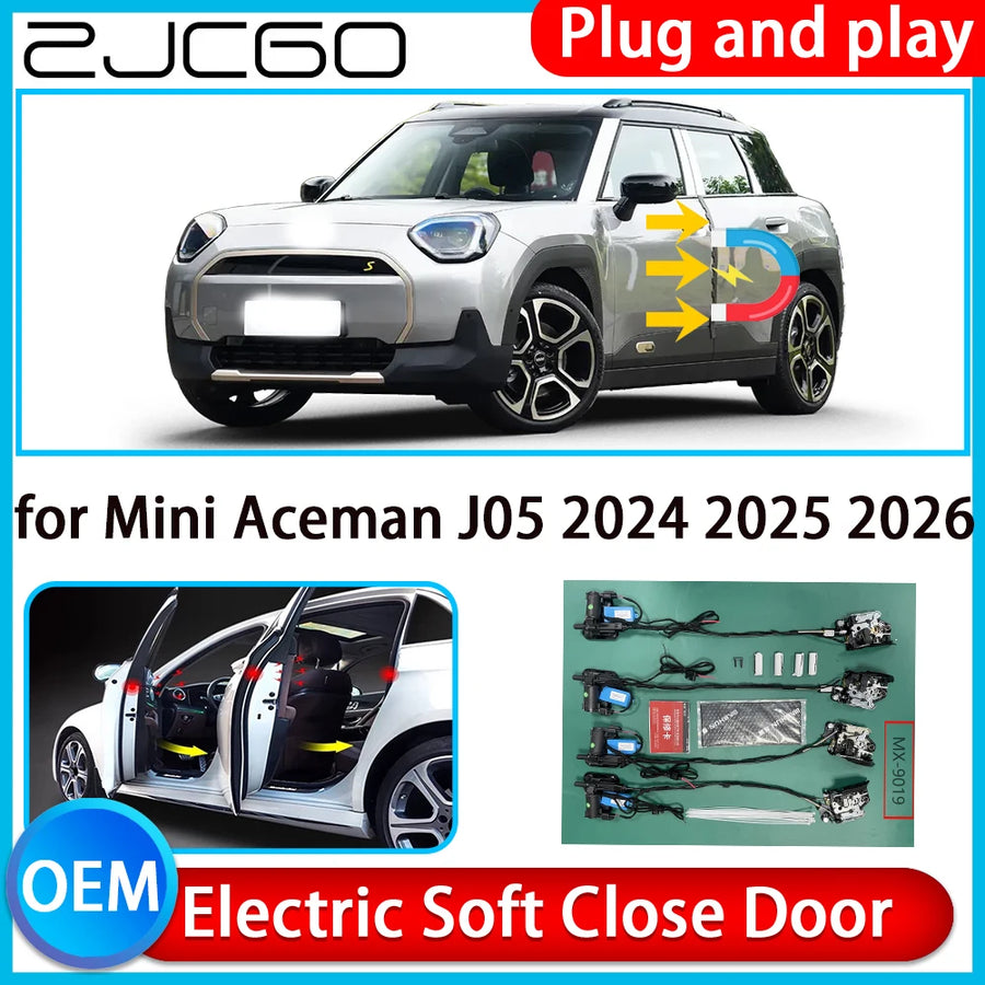 Electric Soft Close Door Kit for Mini Aceman J05 2024-2026 Car Interior Accessory ZJCGO Default Title