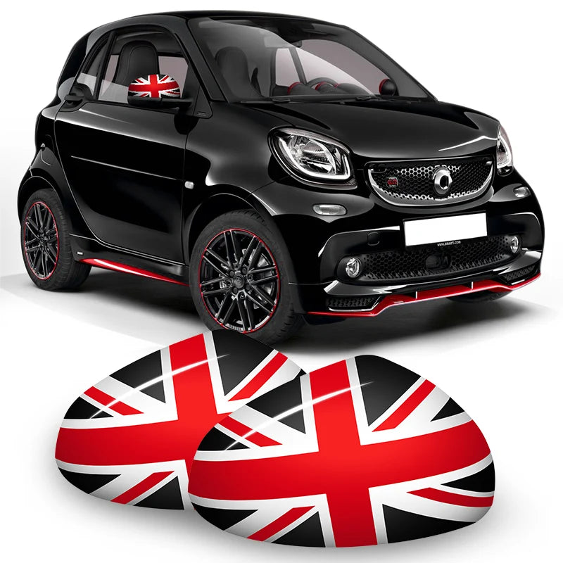 PC Rearview Mirror Cover for Smart 453 Fortwo Forfour Car Interior Accessory GMUNI