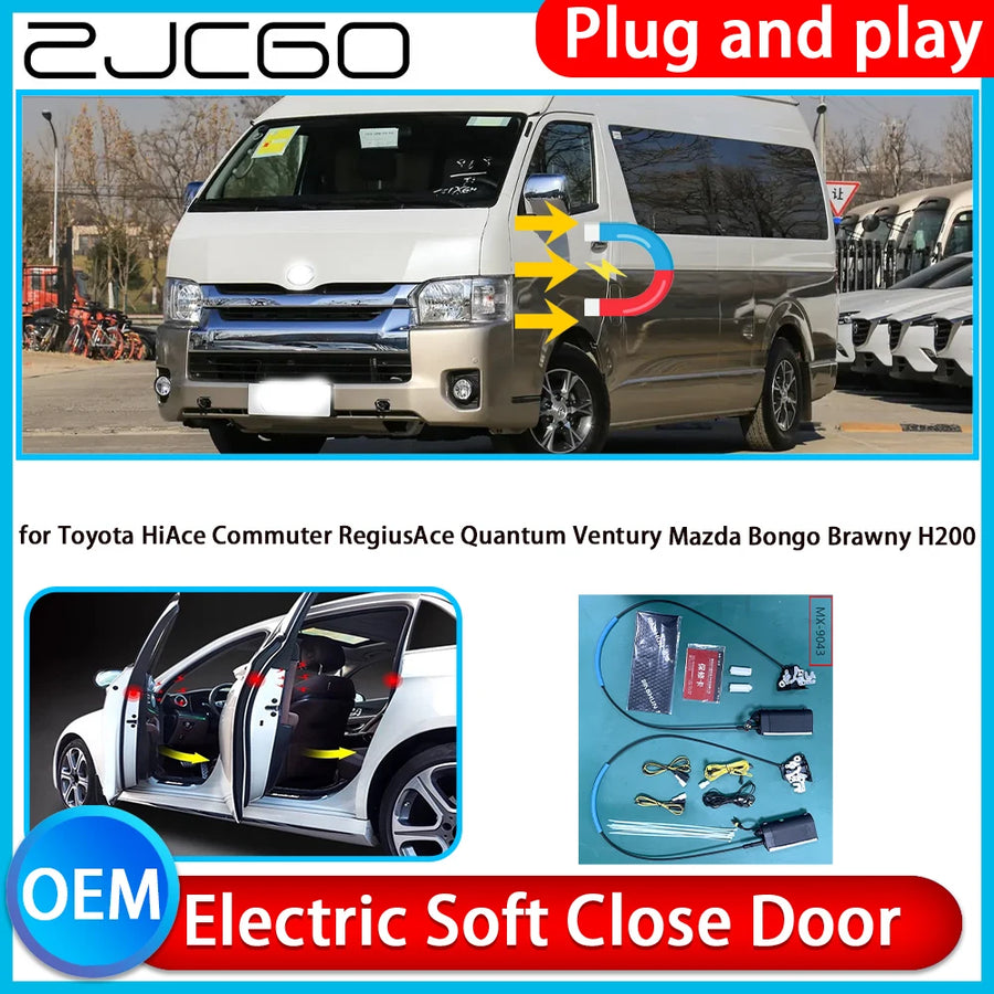 Electric Soft Close Door System for Toyota HiAce 2004–2019 Car Interior Accessory ZJCGO Default Title