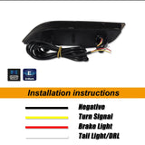 LED Bumper Reflector Lights for Subaru WRX Impreza 2008-2018 Car Interior Accessory iJDM