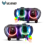 Dual Beam Projector Headlights RGB for Challenger 08-14
