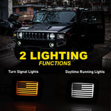 LED Bumper Lights Switchback DRL for Hummer H2 2003-2009 Exterior Light iJDM