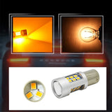 High-Power Amber LED Turn Signal Bulbs Universal Car Interior Accessory iJDM
