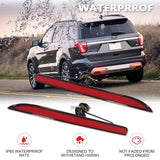 LED Bumper Reflector Light Red Lens for Ford Explorer 2016-2017 LED Ambient Light iJDM