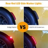 Smoked LED Side Marker Lights For Dodge Charger 15-22