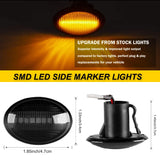 Dynamic Amber Side Markers For Fiat 500 2007-2019 Car Interior Accessory iJDM