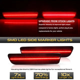 Smoked Rear LED Side Markers For Ford Mustang 05-09