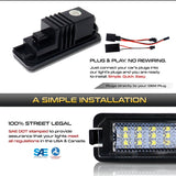 LED Ambient Light License Plate Lights for 2003-2012 Porsche 911 LED Ambient Light iJDM