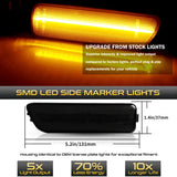 Smoked LED Side Marker Lights for VW Golf MK4 1999-2005 LED Ambient Light iJDM