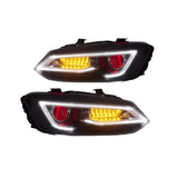 VW Polo Dual Beam Headlights Assembly for 2009-2017