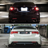 Acura TSX Rear Bumper Reflector Lights 3-in-1 LED 09-14 Car Interior Accessory iJDM