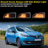 Mirror Signal Dynamic Amber for Renault Megane 2008-2016 Car Interior Accessory iJDM