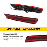 Sequential LED Bumper Reflector Lights For Forester Car Interior Accessory iJDM