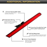 LED Bumper Reflector Tail Lights Ford Explorer 2011-2015 LED Ambient Light iJDM