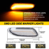 Smoke LED Side Marker for Mercedes W203 2001-2007 Car Interior Accessory iJDM