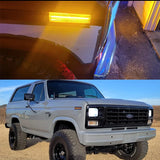 Smoked Lens LED Side Markers For Ford Bronco 80-86 Car Interior Accessory iJDM