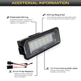 LED Ambient Light License Plate Lights for 2003-2012 Porsche 911 LED Ambient Light iJDM