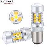 High Power Switchback LED Bulbs for Front Turn Signal Car Interior Accessory iJDM 1157