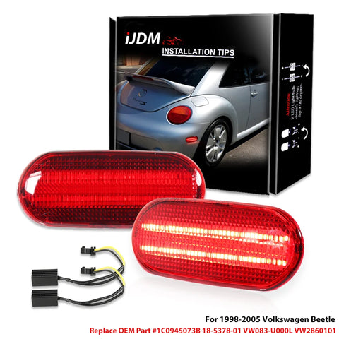 Rear Side Marker Lights for VW Beetle 1998-2005 Car Interior Accessory iJDM