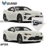 Headlight Dual Projector for Subaru BRZ 12-21 Car Interior Accessory Vland