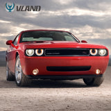 Dual Beam Projector Headlights RGB for Challenger 08-14 Car Interior Accessory Vland