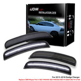 Smoked LED Side Marker Lights For Dodge Charger 15-22 Car Interior Accessory iJDM