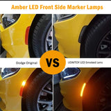 Smoked LED Side Marker Lights For Dodge Charger 15-22