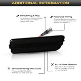 Smoked LED Side Marker Lights for VW Golf MK4 1999-2005 LED Ambient Light iJDM