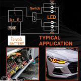 3-Pin CF13 LED Flasher Relay for Acura BMW Chevy Audi Car Interior Accessory iJDM