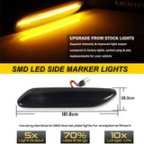 LED Side Marker Lights Amber for MINI Cooper 2011‑2016 Car Interior Accessory iJDM