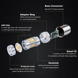 High Power Switchback LED Bulbs for Front Turn Signal Car Interior Accessory iJDM