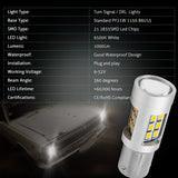 High-Power Amber LED Turn Signal Bulbs Universal Car Interior Accessory iJDM