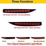 Rear Bumper Reflector Dynamic Brake Light for Toyota Corolla 2019-2022 LED Ambient Light iJDM