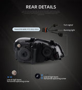 VW Polo Dual Beam Headlights Assembly for 2009-2017