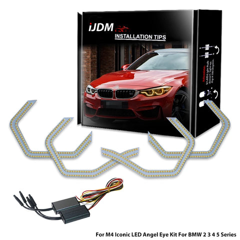 540-SMD M4 Style Angel Eyes for BMW 3 Series F30 Car Interior Accessory iJDM