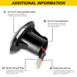 Dynamic Amber Side Markers For Fiat 500 2007-2019 Car Interior Accessory iJDM