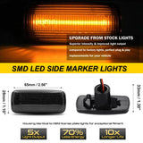Amber LED Side Marker Lights For Jeep Dodge Chrysler Car Interior Accessory iJDM