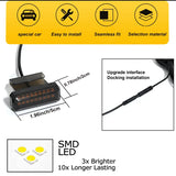 LED Grille Light Assembly Smoked Lens for Audi A3 A4 LED Ambient Light iJDM