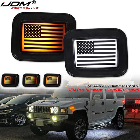 Switchback LED Turn Signal Lights DRL for Hummer H2 Car Interior Accessory iJDM