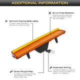 Smoked Lens LED Side Markers For Ford Bronco 80-86 Car Interior Accessory iJDM