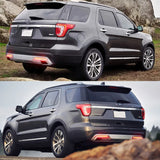LED Bumper Reflector Light Red Lens for Ford Explorer 2016-2017 LED Ambient Light iJDM