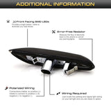 Smoked LED Side Marker Light for BMW E90 E46 E60 Car Interior Accessory iJDM