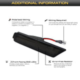 Amber Red LED Side Marker for Chevy Camaro LED Ambient Light iJDM
