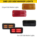 Smoked LED Side Marker Light for Chevy GMC C/K 1968-72 Car Interior Accessory iJDM