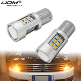 High-Power Amber LED Turn Signal Bulbs Universal Car Interior Accessory iJDM YELLOW