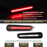 Smoked LED Side Marker Lights for Nissan 300ZX Z32 Car Interior Accessory iJDM
